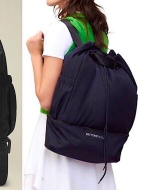Beyond Yoga Black Convertible Roll-Top Backpack